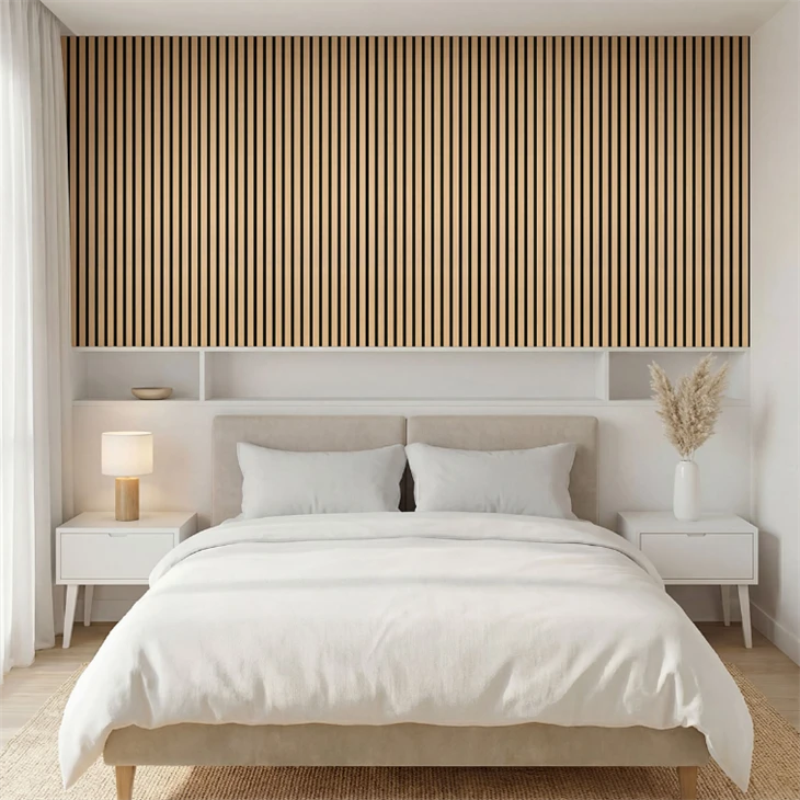 3000mm Acoustic Wood Slatted Wall Panels Akupanels For Wall