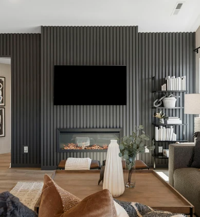 Ebony 3D Wall Panel Acoustic Wood Slat Panel factory