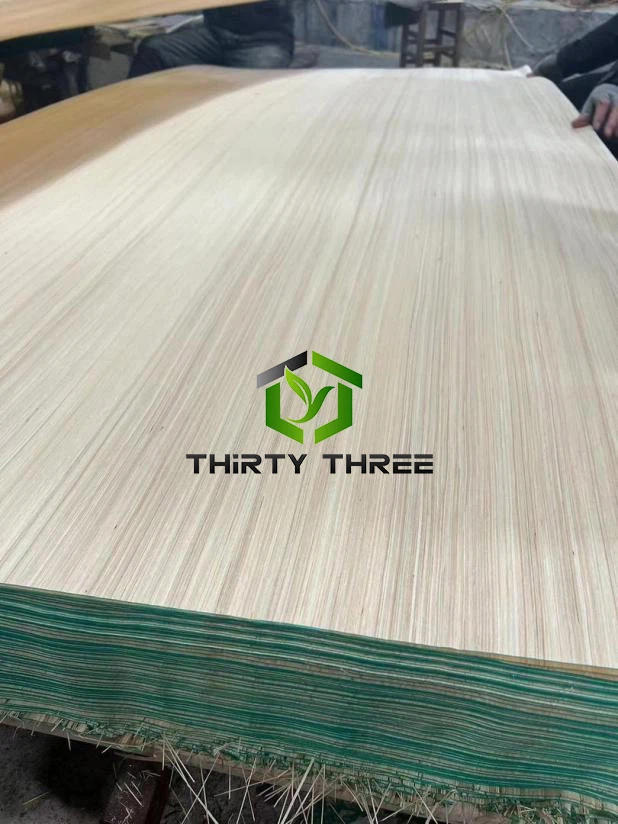 Long Grain Recon Poplar Veneer For Interior Decoration