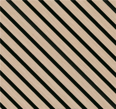 Slat Wood Panel MDF Composited Acoustic Wall Panel