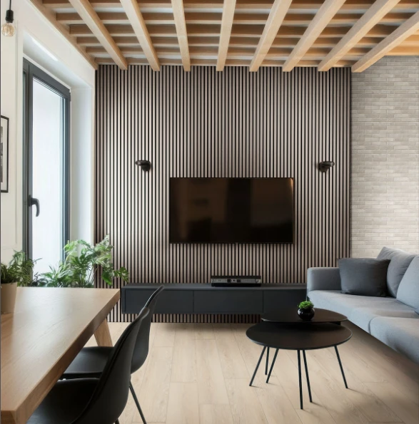 Wood Slatted Acoustic Panels Wall Panels high quality